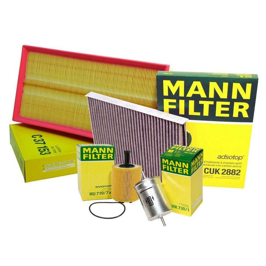 Air / Cabin Air / Fuel / Engine Oil Filter Kit - MANN-FILTER 3725236KIT